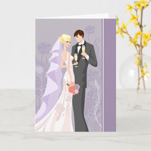 Hochzeitskarte Karte (Gelbe Blume)