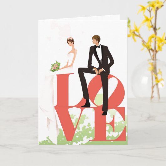 Hochzeitskarte Karte (Gelbe Blume)