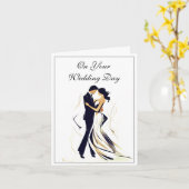 Hochzeitskarte Karte (Gelbe Blume)