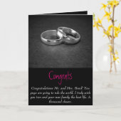 Hochzeitskarte Karte (Gelbe Blume)