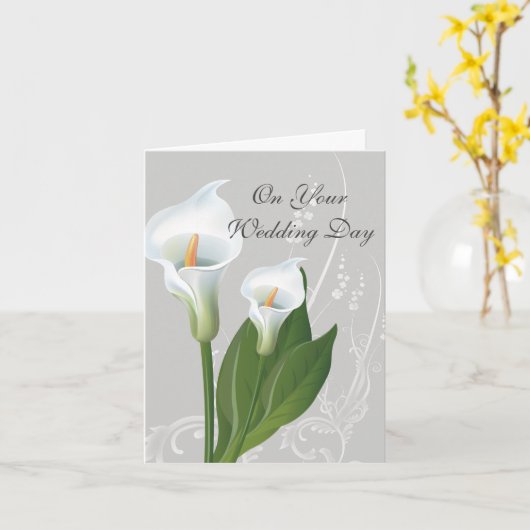 Hochzeitskarte Karte (Gelbe Blume)