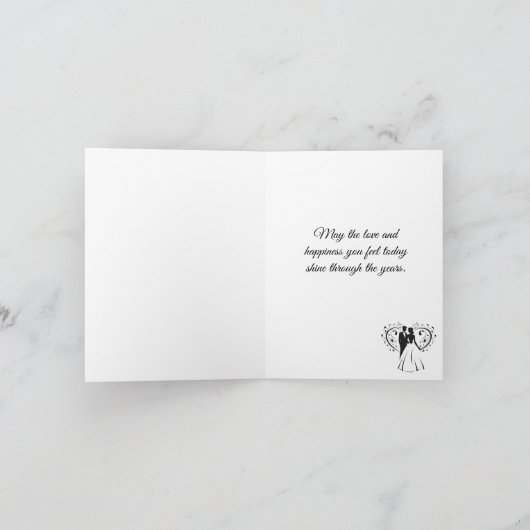 Hochzeitskarte Karte (Innenseite)
