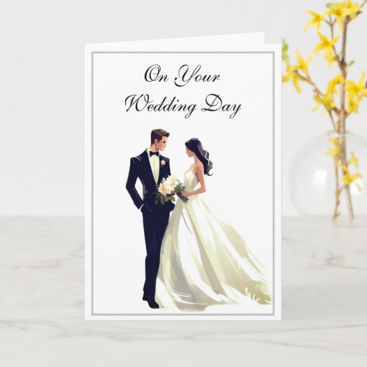 Hochzeitskarte Karte (Gelbe Blume)