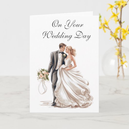 Hochzeitskarte Karte (Gelbe Blume)