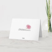 Hochzeitskarte Karte (Rückseite)