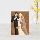 Hochzeitskarte Karte (Gelbe Blume)