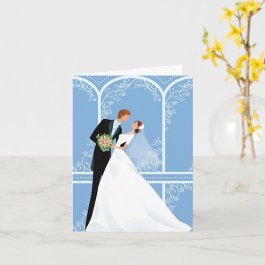 Hochzeitskarte Karte (Gelbe Blume)