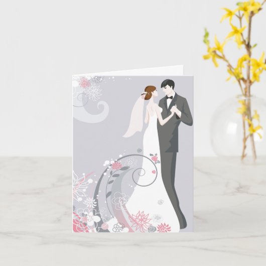 Hochzeitskarte Karte (Gelbe Blume)