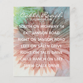 Hochzeitskarte Lieblich in Pink und Lavendel