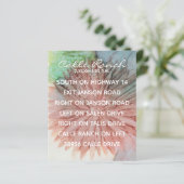 Hochzeitskarte Lieblich in Pink und Lavendel (Stehend Vorderseite)