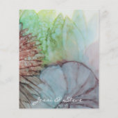 Hochzeitskarte Lieblich in Pink und Lavendel (Rückseite)