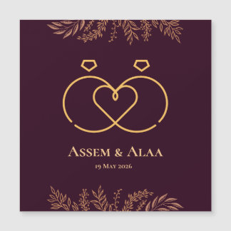 Hochzeitskarte Magneteinladung