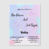 Hochzeitskarte Magnetkarte (Vorderseite)