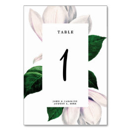 Hochzeitskarte Magnolia Tischnummer