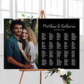 Hochzeitskarte mit elegantem, bearbeitbarem Foto Poster