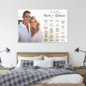 Hochzeitskarte mit elegantem Foto Leinwanddruck (Insitu (Schlafzimmer))