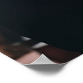 Hochzeitskarte mit elegantem Foto Poster (Ecke)