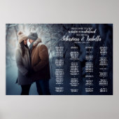 Hochzeitskarte mit Foto Winterwunderland Poster (Vorne)