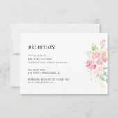 Hochzeitskarte mit Gold und Rosa RSVP Karte (Vorderseite)