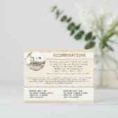 Hochzeitskarte mit Kreuzfahrt Begleitkarte (Stehend Vorderseite)