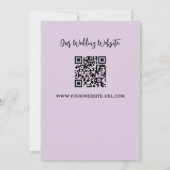 Hochzeitskarte mit QR-Code (Rückseite)