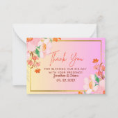 Hochzeitskarte Mitteilungskarte (Vorderseite)