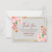 Hochzeitskarte Mitteilungskarte (Vorderseite)