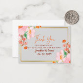 Hochzeitskarte Mitteilungskarte (Vorderseite/Rückseite Beispiel)