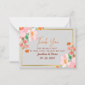 Hochzeitskarte Mitteilungskarte (Vorderseite)