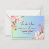 Hochzeitskarte Mitteilungskarte (Vorderseite)