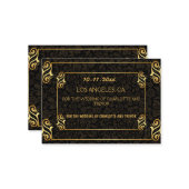 Hochzeitskarte Mitteilungskarte (Vorderseite/Rückseite Beispiel)