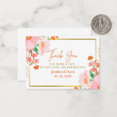 Hochzeitskarte Mitteilungskarte (Vorderseite/Rückseite Beispiel)