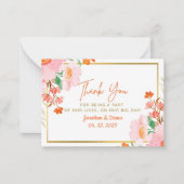 Hochzeitskarte Mitteilungskarte (Vorderseite)