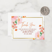 Hochzeitskarte Mitteilungskarte (Vorderseite/Rückseite Beispiel)