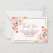 Hochzeitskarte Mitteilungskarte (Vorderseite)