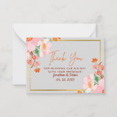 Hochzeitskarte Mitteilungskarte (Vorderseite)