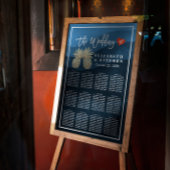 Hochzeitskarte Modernes Gold Ananas Paar Poster