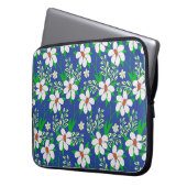 Hochzeitskarte oder Einladung mit abstrakter Blume Laptopschutzhülle (Vorderseite Links)