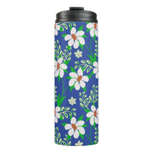 Hochzeitskarte oder Einladung mit abstrakter Blume Thermosbecher