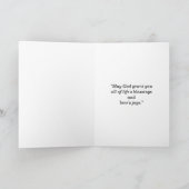 Hochzeitskarte "On Your Wedding Day" (Innenseite)