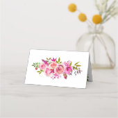 Hochzeitskarte Platzkarte Rose Kristallkarte (Rückseite)