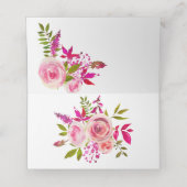 Hochzeitskarte Platzkarte Rose Kristallkarte (Innenseite Aufgefaltet)