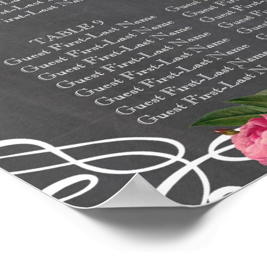 Hochzeitskarte Poster (Ecke)