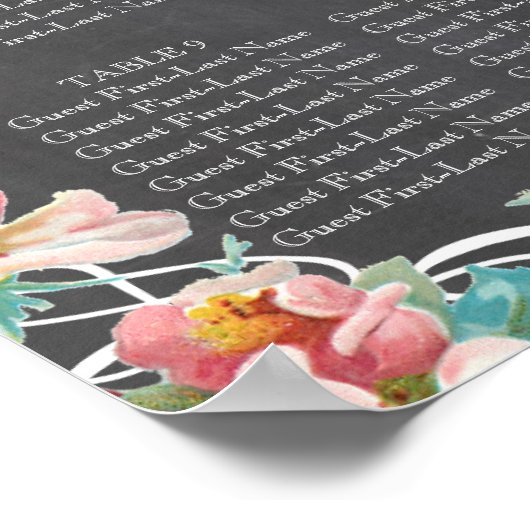 Hochzeitskarte Poster (Ecke)