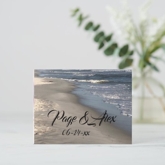 Hochzeitskarte Postkarte (Stehend Vorderseite)