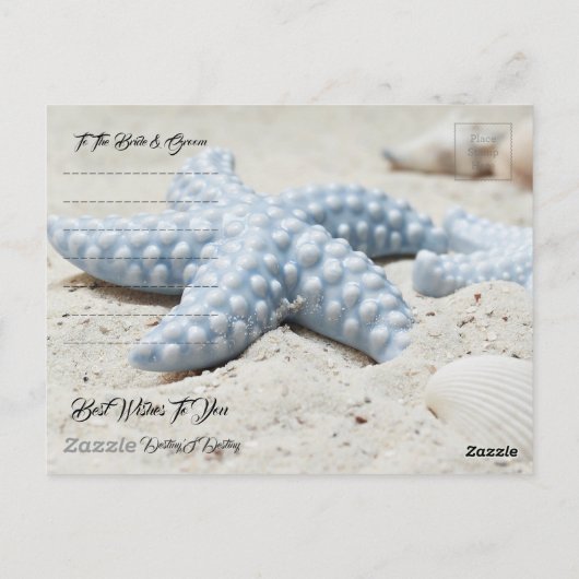 Hochzeitskarte Postkarte (Rückseite)