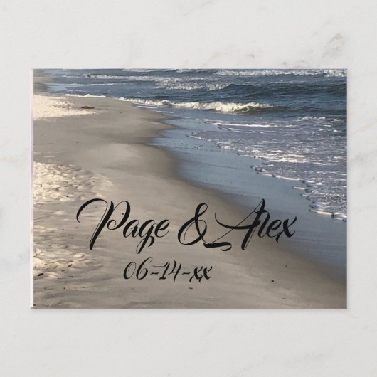 Hochzeitskarte Postkarte (Vorderseite)