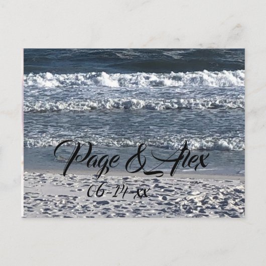 Hochzeitskarte Postkarte (Vorderseite)