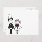 Hochzeitskarte Postkarte (Vorne/Hinten)