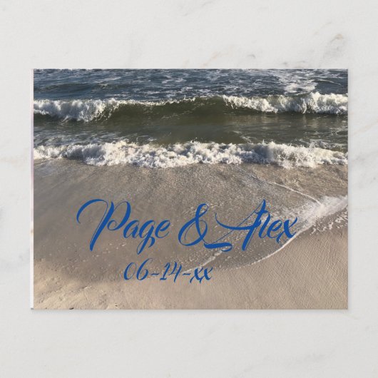 Hochzeitskarte Postkarte (Vorderseite)